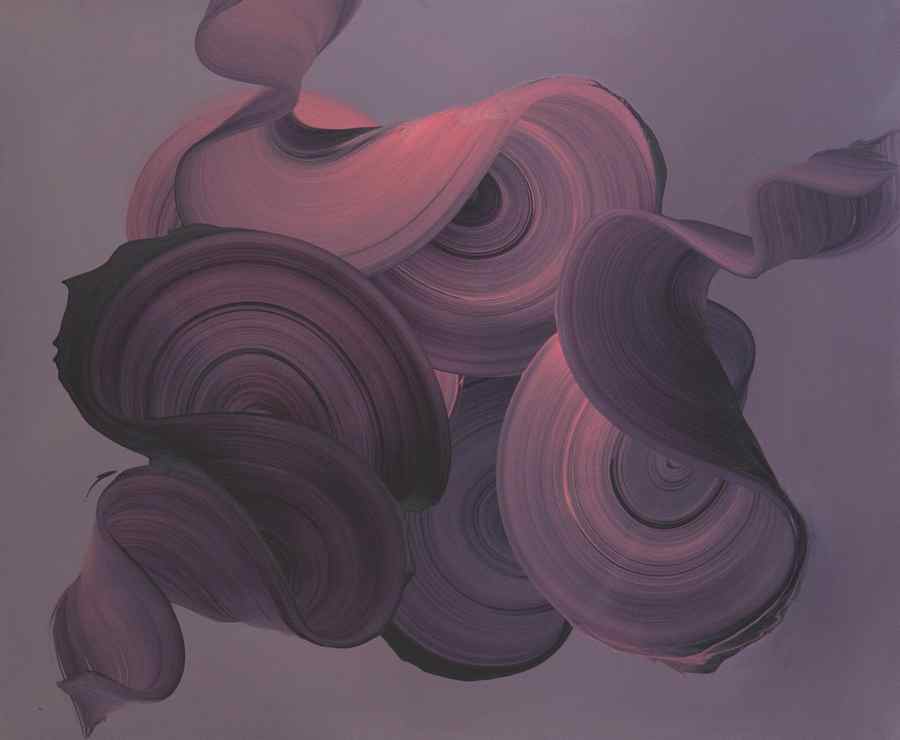 Dark and Light Swirl Oil on Canvas 60cm x 45cm copy