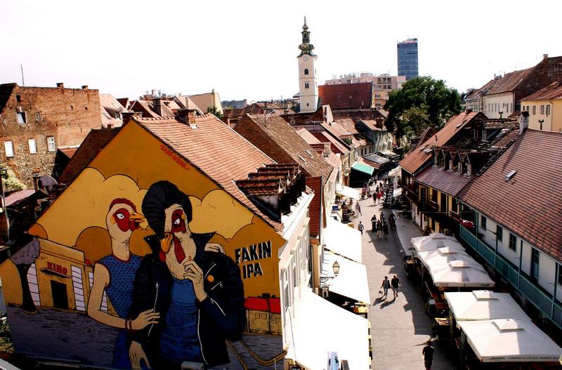 Tkalčićeva mural Modul i Bare