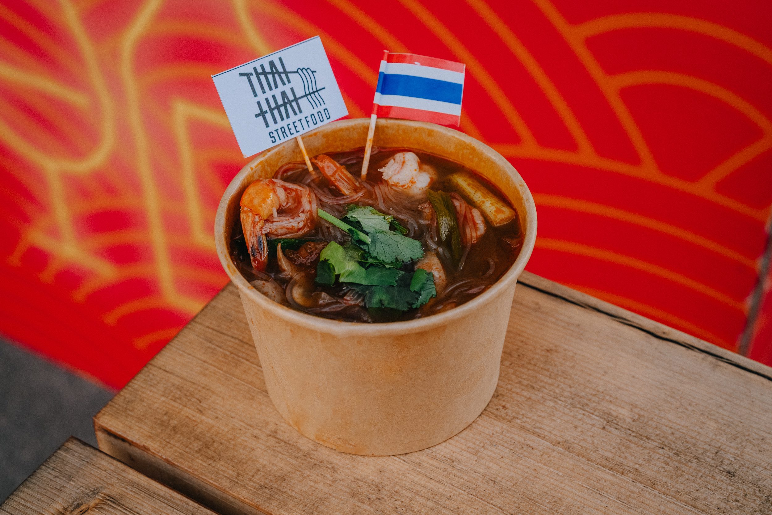 Tom Yum Shrimp Noodle Soup Thai Thai