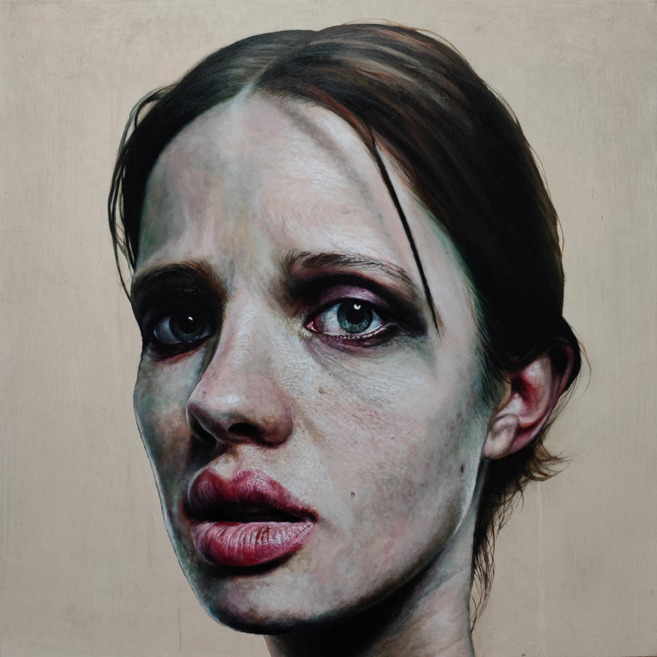 Eternal Love 60x60 cm oil on wood 2025