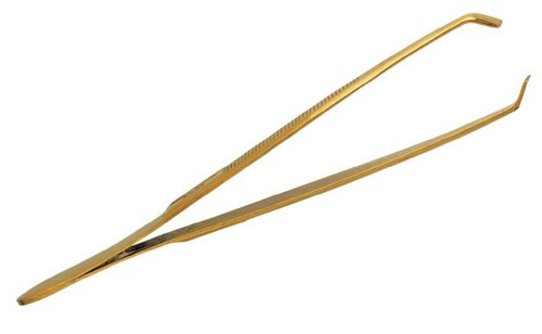 pinceta pozlacena