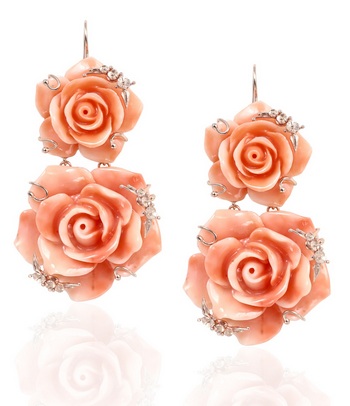 Srebrne pobakrene naušnice s koraljnom pastom Zlatarne Zaks 996 kn 1 cr