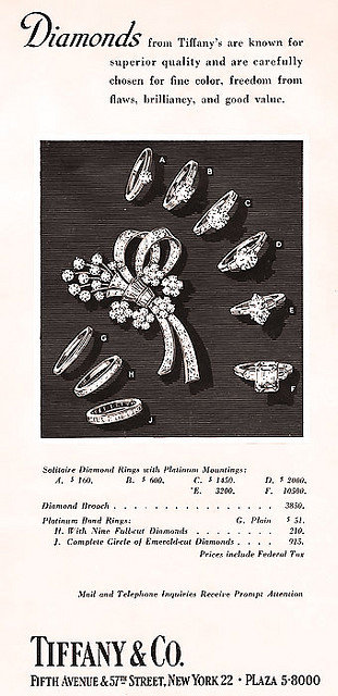 tiffany and co ad 1952