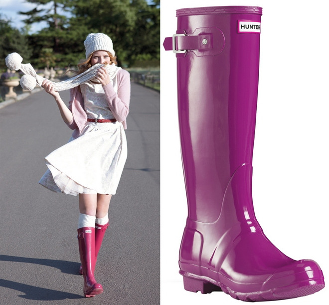 hunter-magenta-wellies
