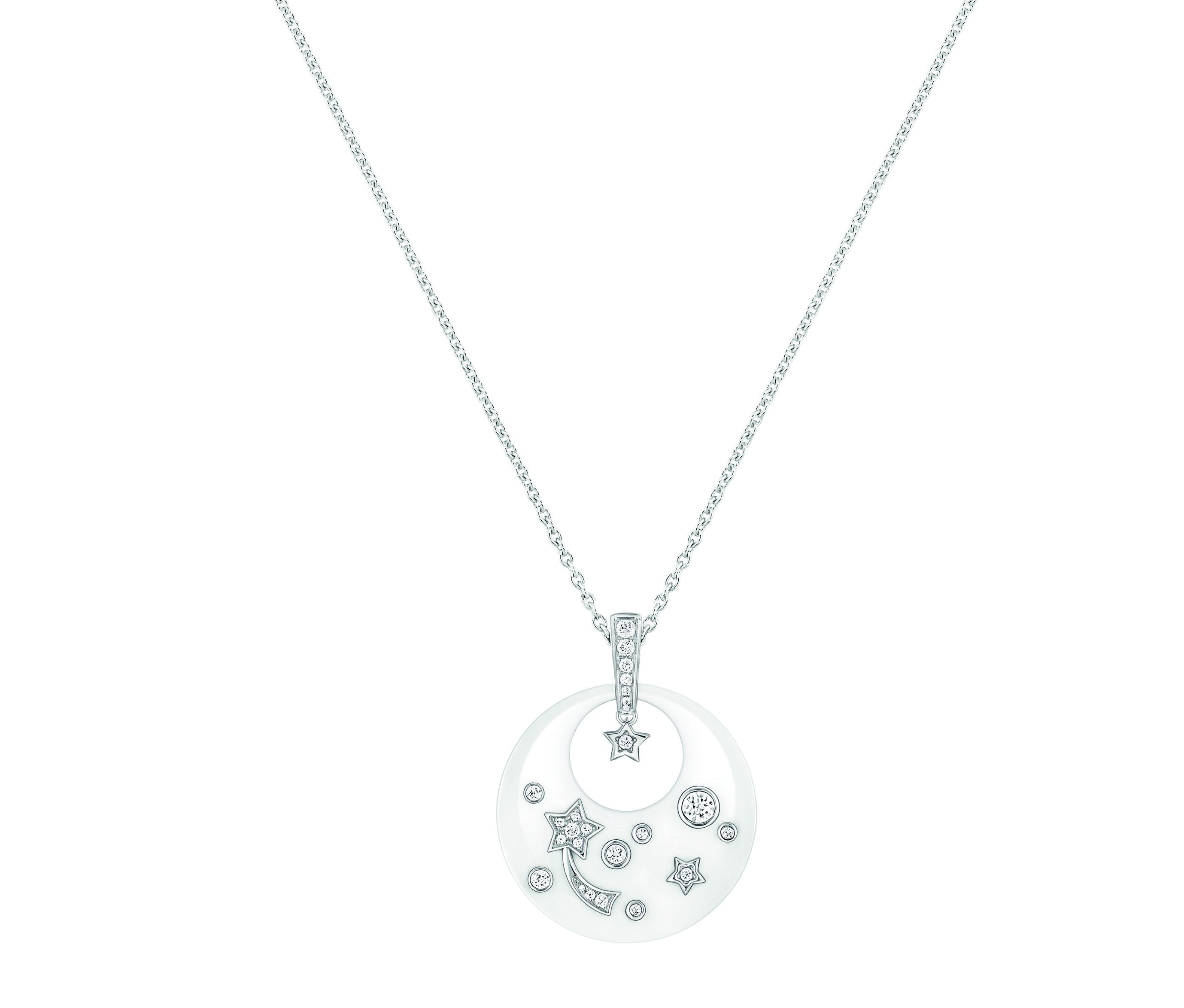 Pendentif Cosmique blanc cr