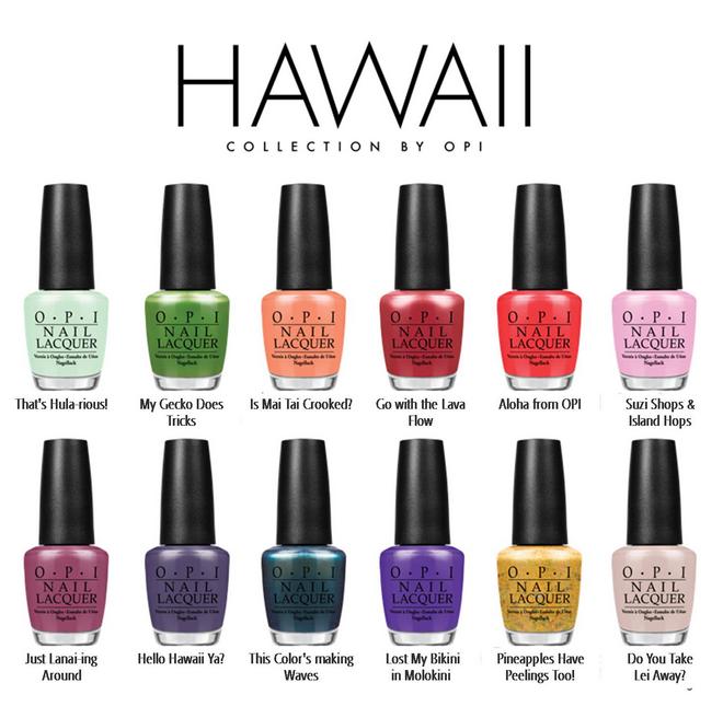opi hawaii color chart cr
