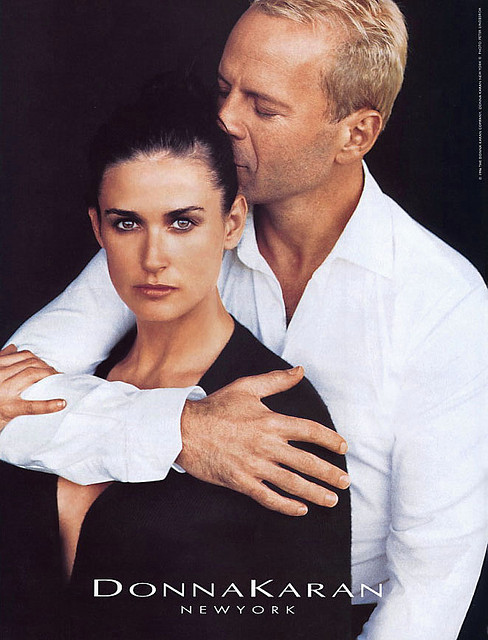 Demi Moore and Bruce Willis Donna Karan Fall 1996