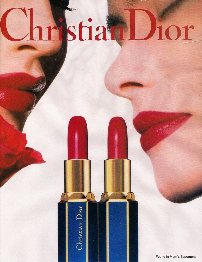 1989 ad for Christian Dior lipstick