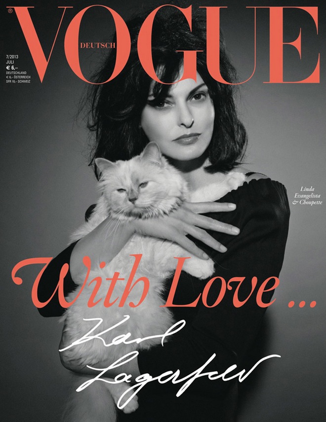 Linda-Evangelista Choupette Vogue-Deutsch