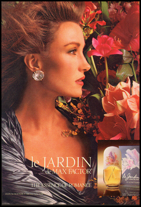 max factor le jardin jane seymour perfume ad vintage 1