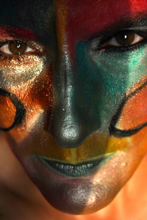 VODA autoportret make-up Marija Koprtla izlagano  GALERIJA ULUPUH MSU  