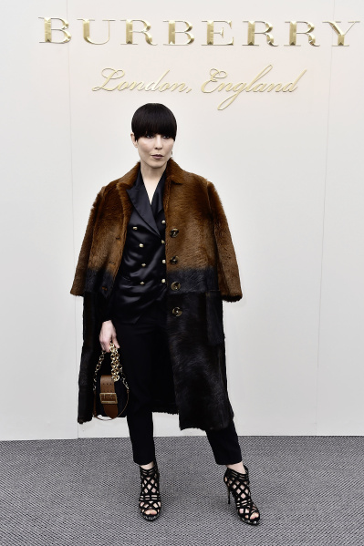 Noomi Rapace wearing Burberry at the Burberry Womenswear February 2016 Show