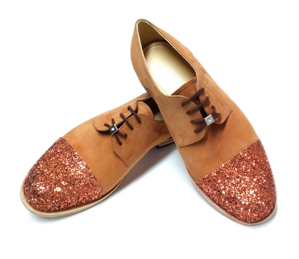 DERBY NATUR NUBUC WITH CUPFER STRAS cr