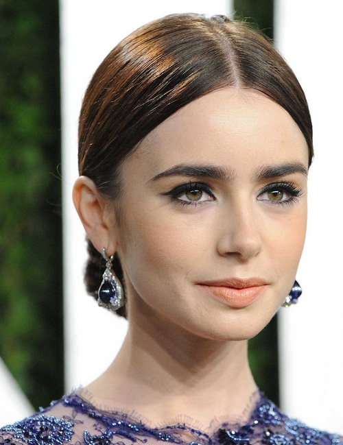 center-part-sleek-bun-hair-2016