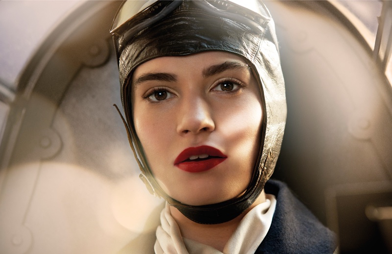 Lily-James-Aviator-Tale-Thomas-Burberry