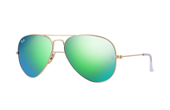 Ray Ban Green Mirrored Aviator