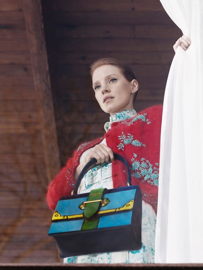 Jessica Chastain Prada Pre Fall 2017 Campaign01