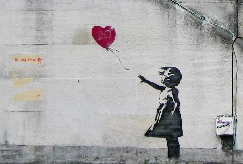 GIRL WITH BALLOON MURAL 2