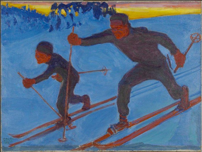 The skiers Akseli and Jorma Gallen Kallela