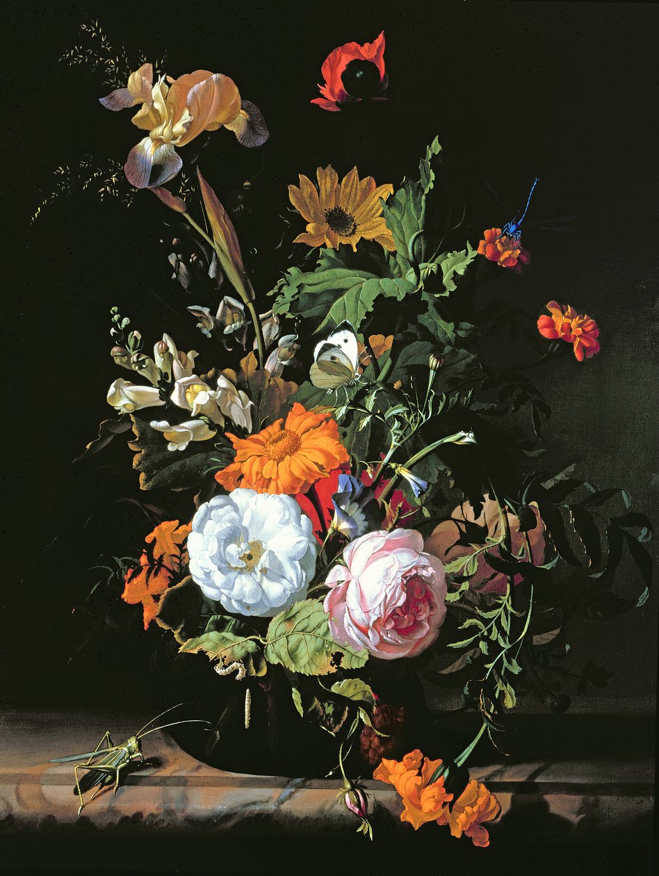 Rachel Ruysch Still Life of Summer Flowers oil on canvas on panel MeisterDrucke 68229