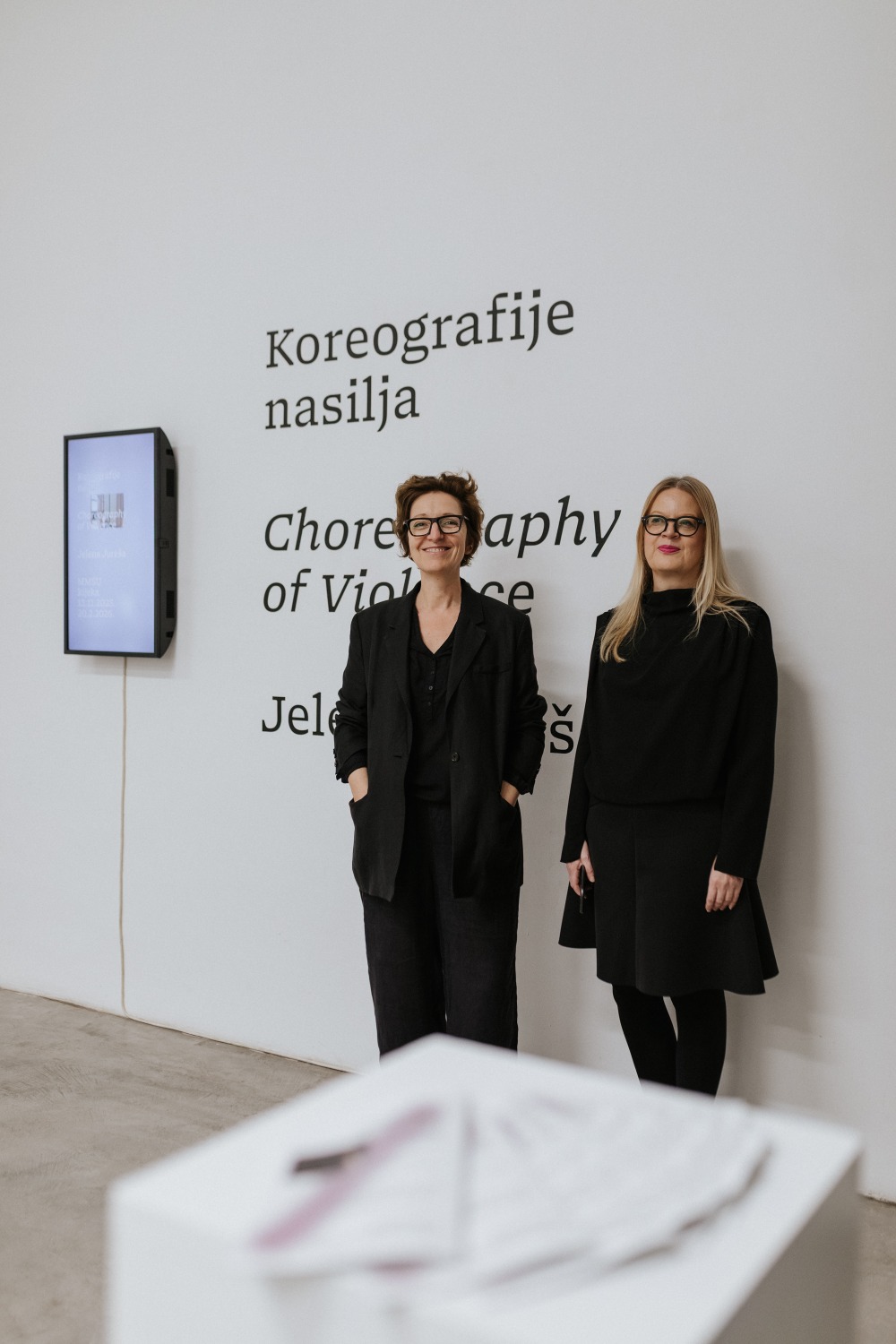 Branka Bencic i Jelena Juresa Koreografije nasilja otvorenje photo by Tanja Kanazir