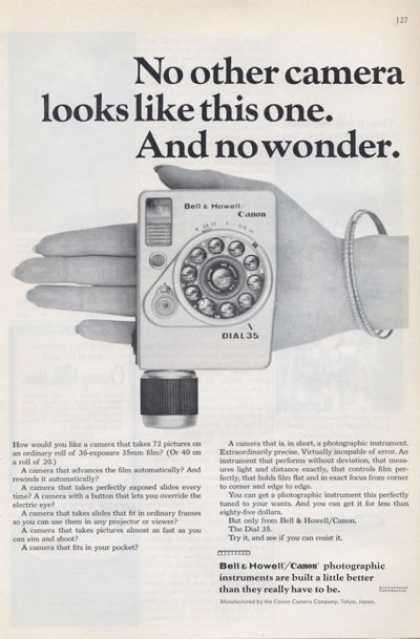 Bell Howell Canon Unique Dial35 Camera 1965