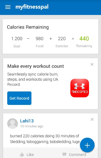 AP TJEDNA MY FITNESS PAL5