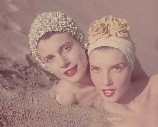 1950s Fashion Swimming Caps in Vogue2