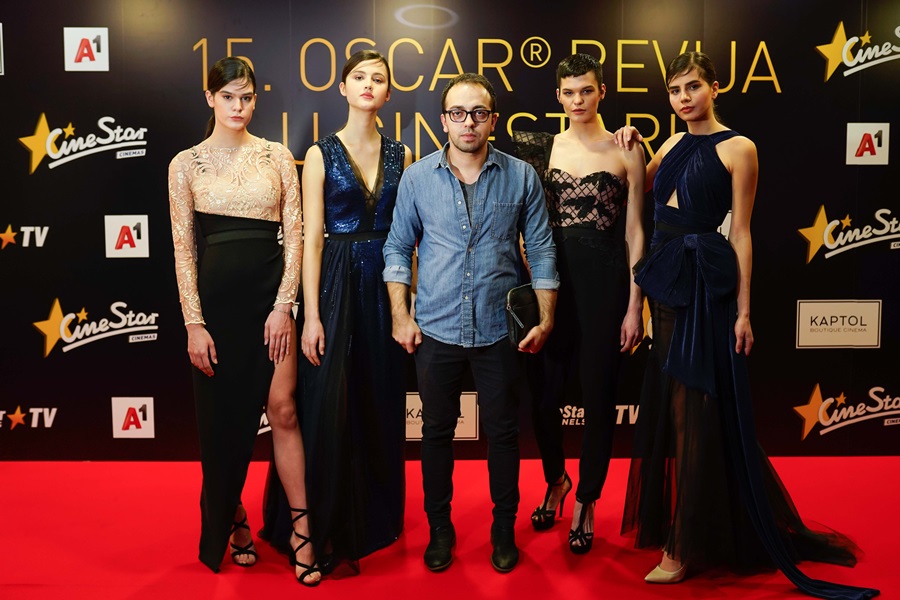 Aleksandra Dojcinovic s modelima u njenim kreacijama