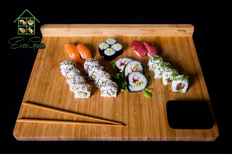 Evergreen sushi salad bar10